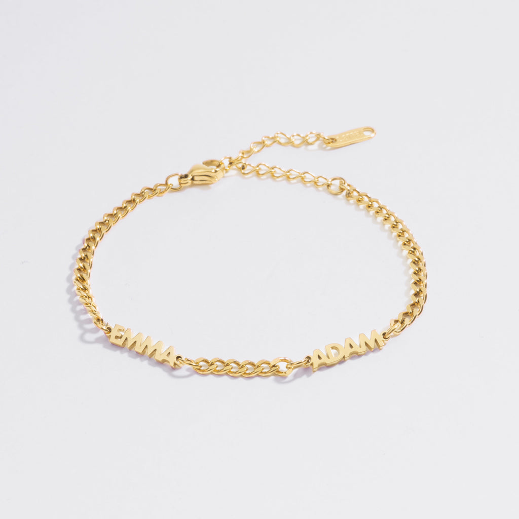 Personalized Name Bracelet 18K