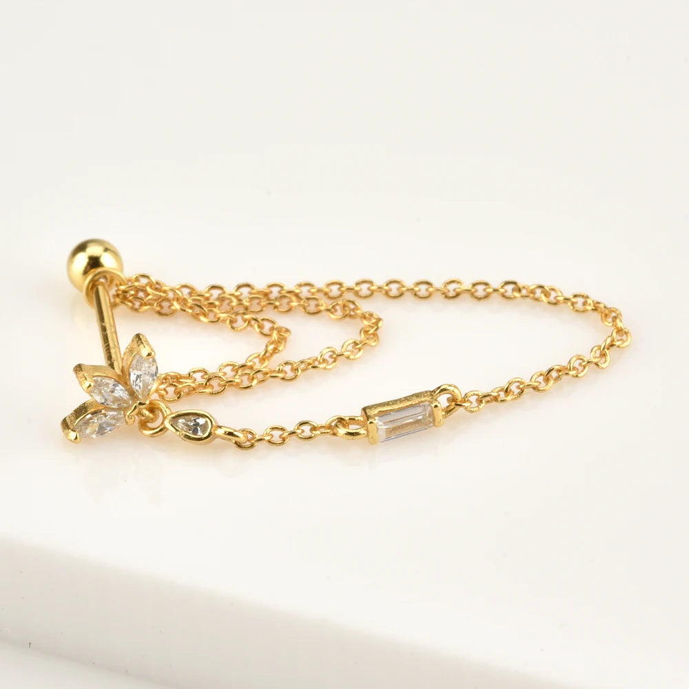 Trio Cartilage Stud Earrings