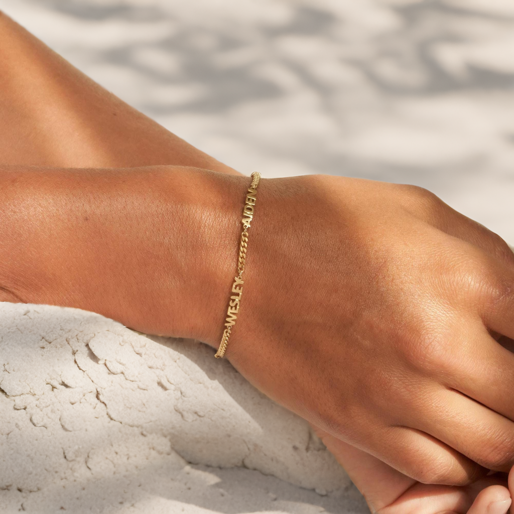 Personalized Name Bracelet 18K