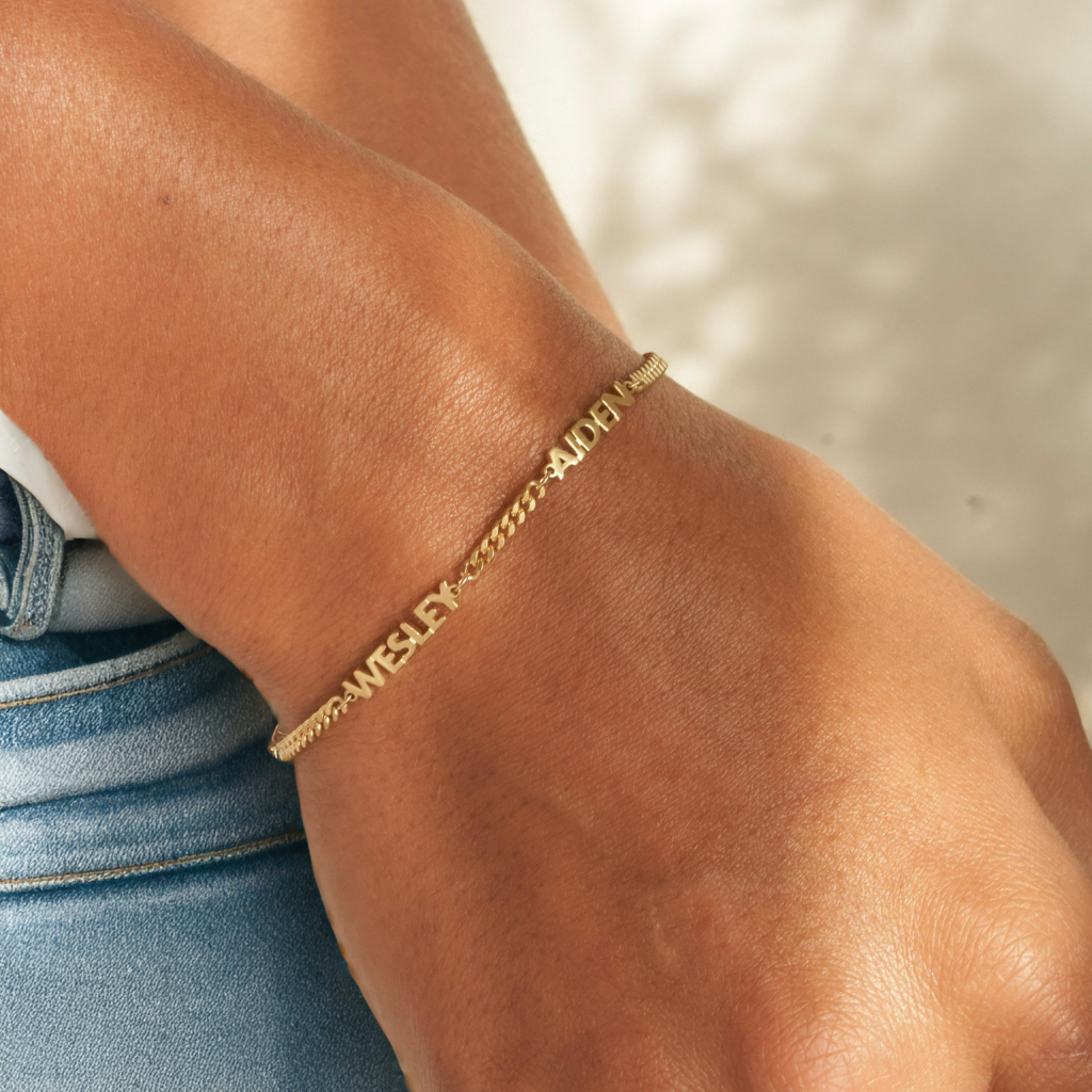 Personalized Name Bracelet 18K