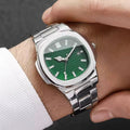 Moon Phase Blue Dial Steel Bracelet Watch VRC005