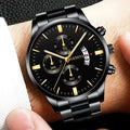 Carbon Blue Tonneau Skeleton Sport Watch VRC012