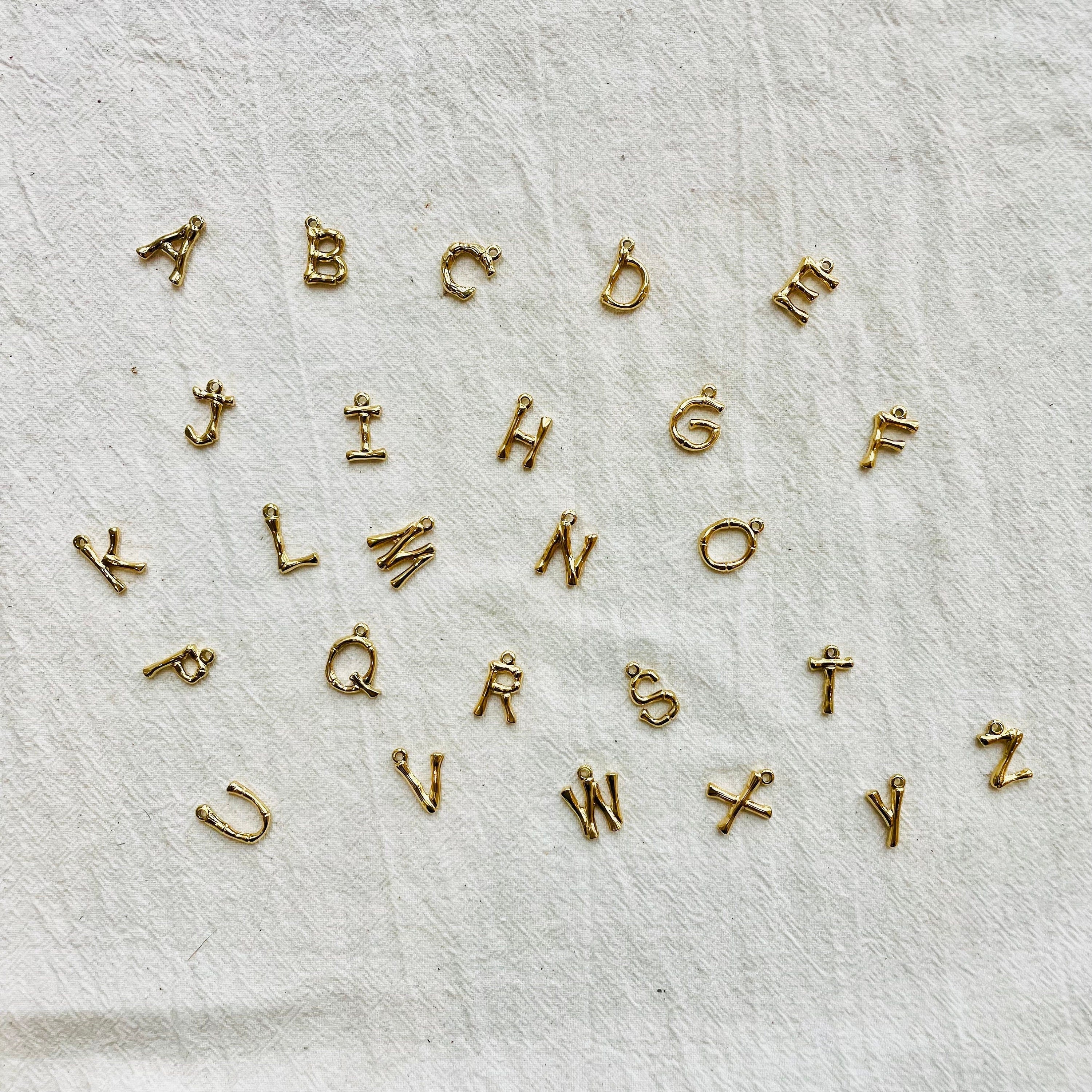 Beach Pearl Shell Letter Necklace