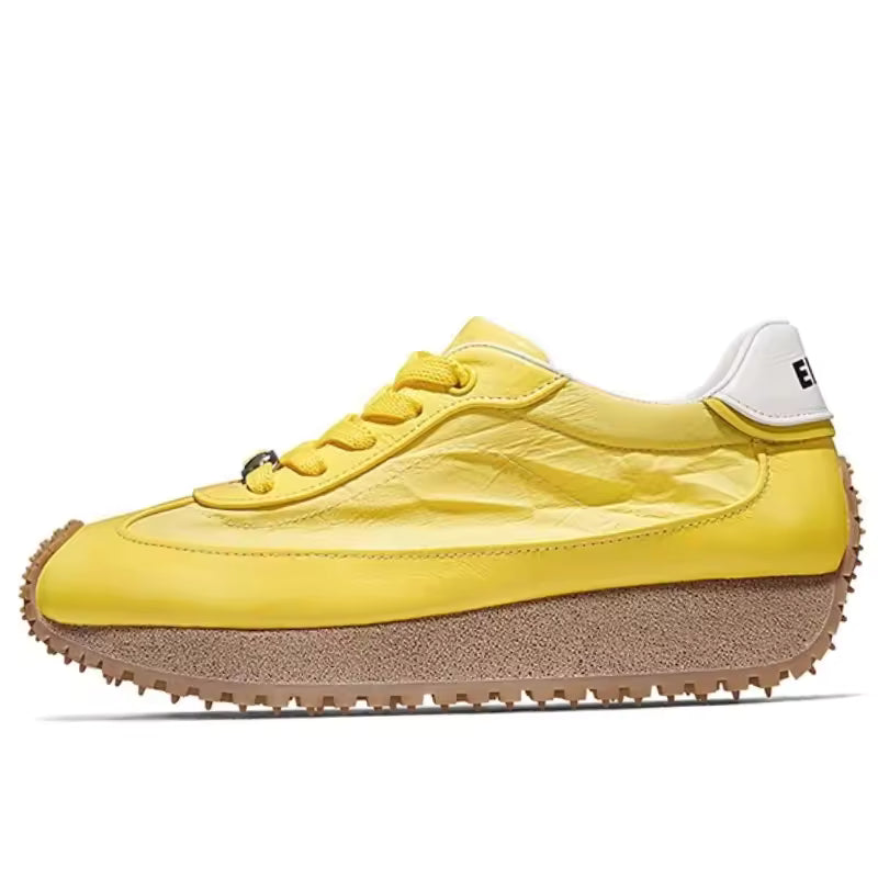 Women's Cushioned Lifestyle Sneakers - Yellow #1748201