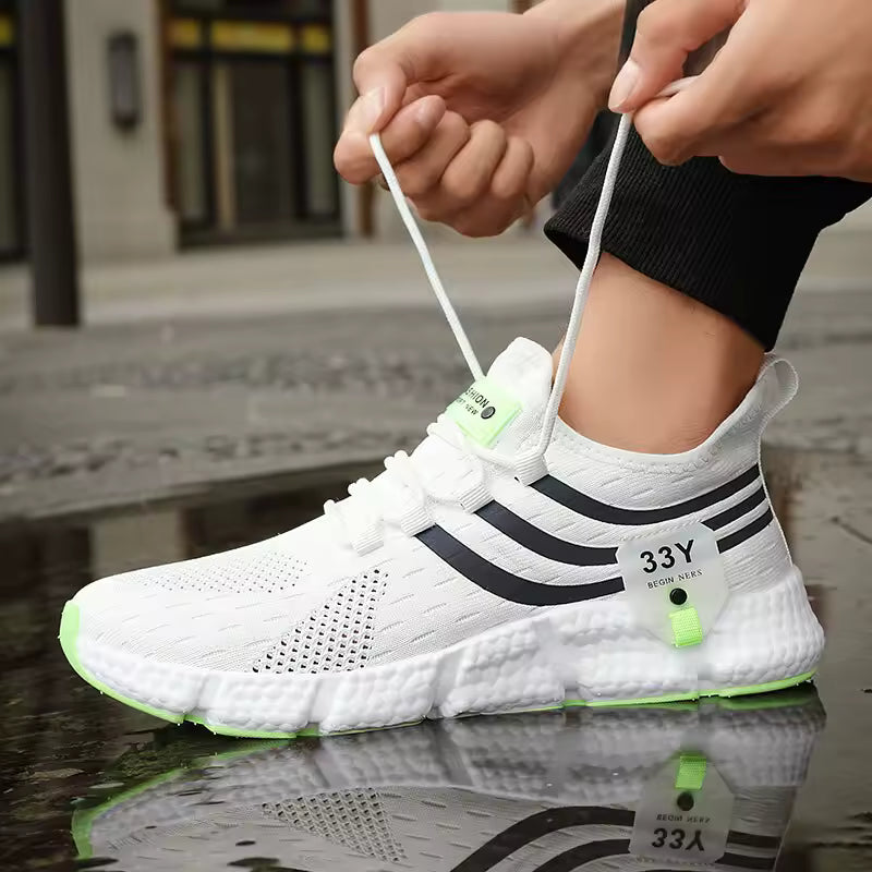 Men's Premium Court-Style Sneakers - White #1619231