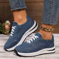 Women's Cushioned Lifestyle Sneakers - Blue #1748171