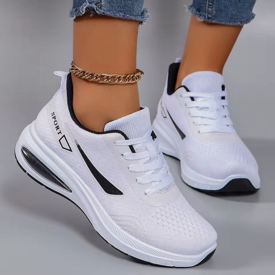 Women's Cushioned Lifestyle Sneakers - White #1619281