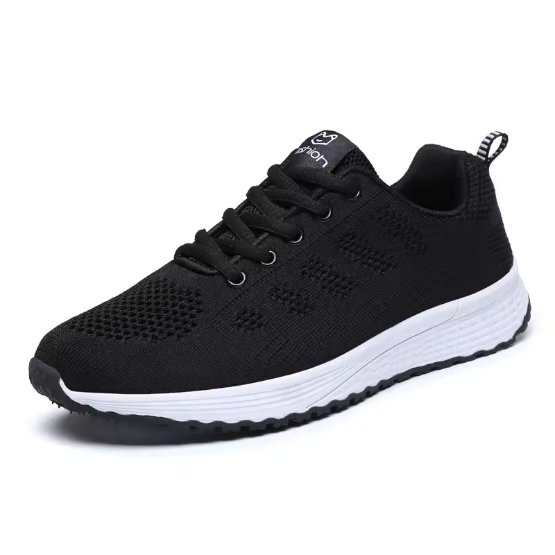 Women's Cushioned Lifestyle Sneakers - Black #1705921