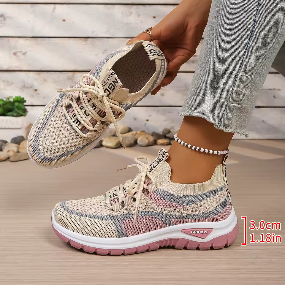 Women's Cushioned Lifestyle Sneakers - Pink #1705701