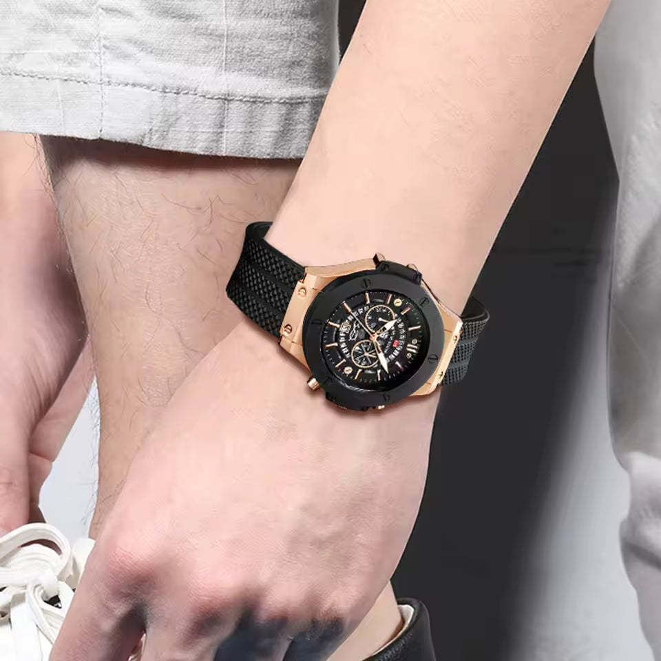 Blue Dial Integrated Bracelet Luxury Watch VRC004