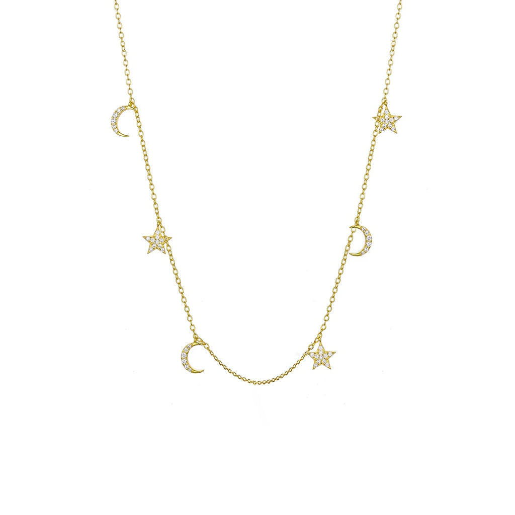 Star Moon Necklace