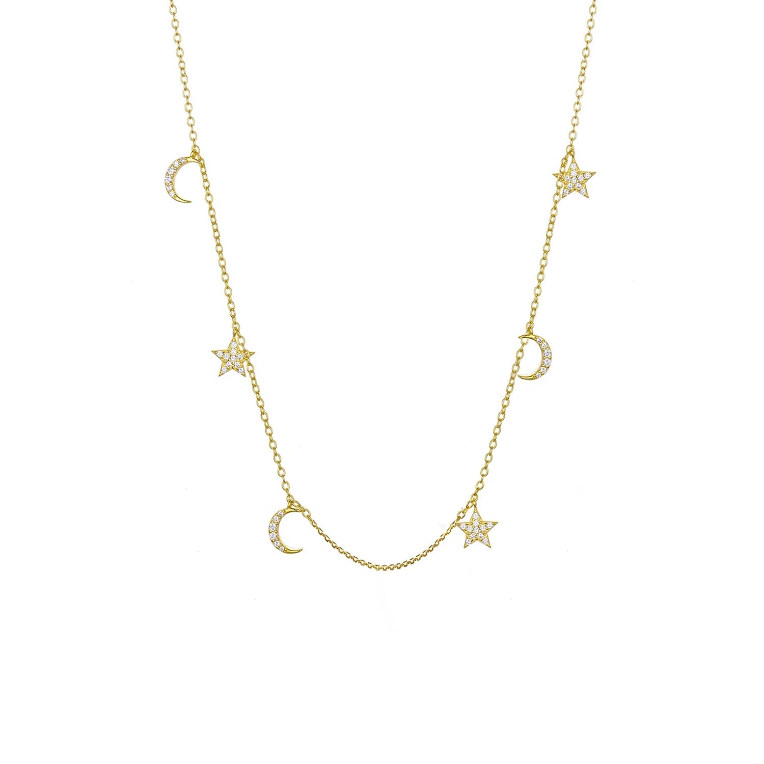 Star Moon Necklace