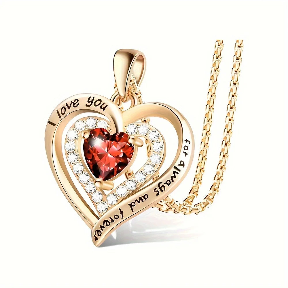 Red Zircon Love Pendant Box